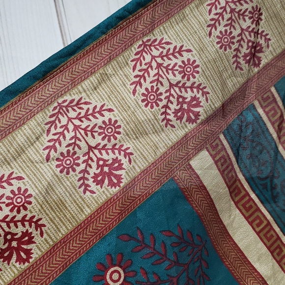 Darn Good Yarn Sari Silk Wrap Skirt Tea XL/Plus - Picture 11 of 16